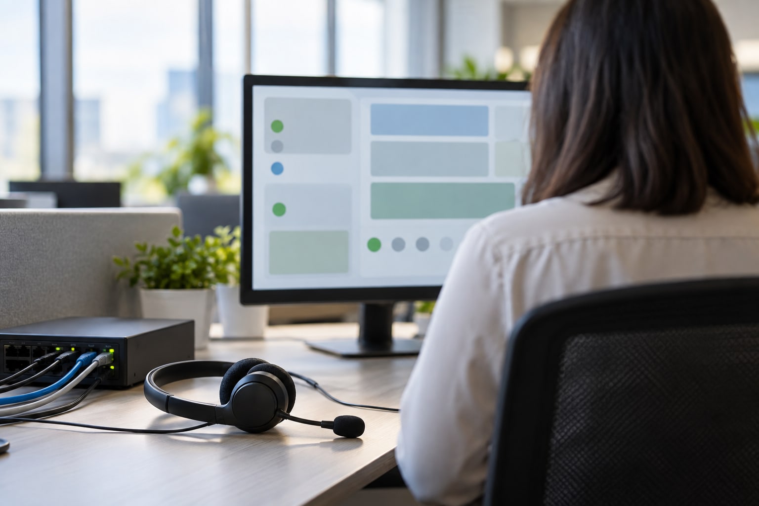 AI-generated image: When the agent moves into your sales and service desk