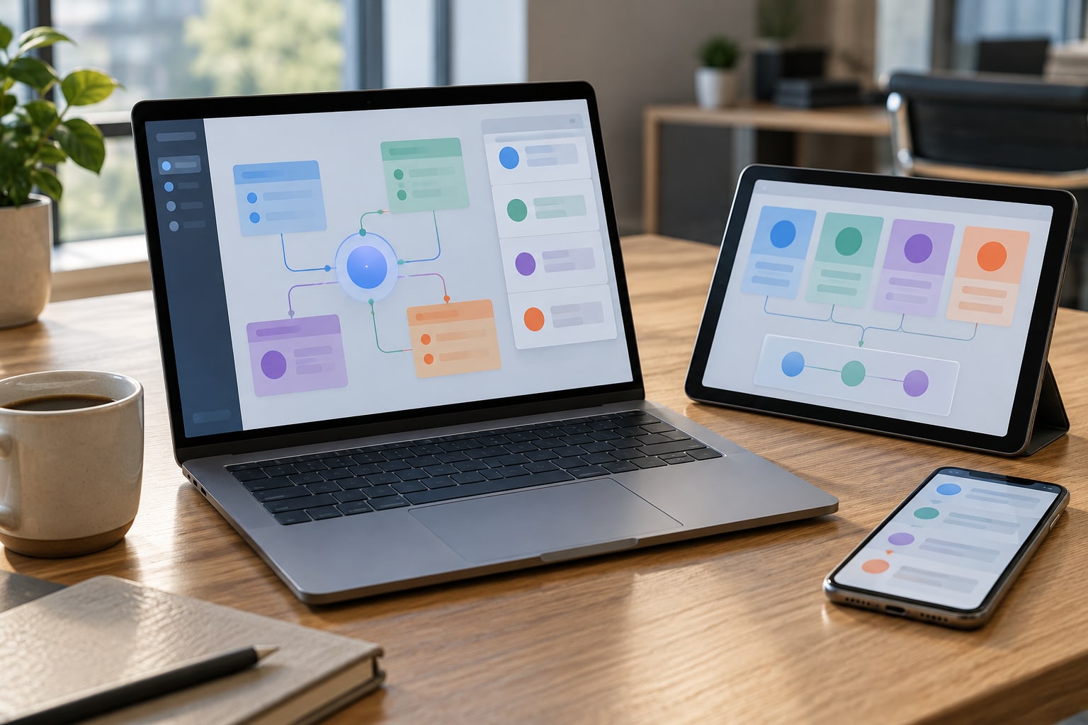 AI-generated image: Agents start acting across your apps, and choosing between them